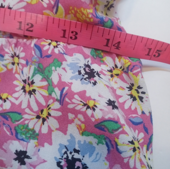 DIVIDED BY H&M WOMEN'S PINK FLORAL STRAPPY OPEN BACK SHORT SUNDRESS sz Medium - Picture 7 of 7